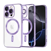 Ovitek Techsuit Luxury Crystal MagSafe za iPhone 16 Pro Max - svetlo vijoličen