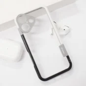 Maska Wolmtt Bumper za iPhone 16 siva