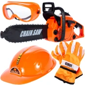 Chain Saw pila za drvosjecu, rukavice, kaciga, naocale