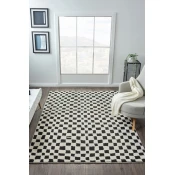 Conceptum Hypnose Tepih Jung 7185, 100x300 cm, Crno-beli