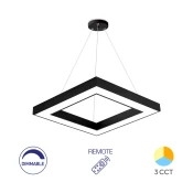 Braytron LED visilica sa daljinskom komandom BRY-BLADE-PD-KVADRATNA-CRNA-45W