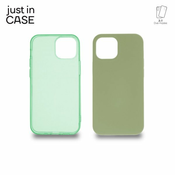 JUST IN CASE Maska 2u1 Extra case MIX za iPhone 13 MINI/ zelena