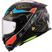Dječja integralna motociklistička kaciga LS2 FF812 Zero sivo-crvena