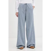 Guess Jeans kavbojke s širokimi hlačnicami ženske