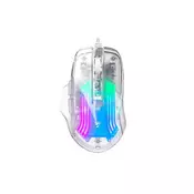 Havit Gaming miš MS1011SE, USB, RGB, Transparent beli