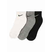 Nike U NK EVERYDAY CUSH ANKL 3PR, muške carape za fitnes, siva SX7667