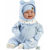 Llorens 84479 NEW BORN - realisticna beba lutka sa zvukovima i tijelom od mekane tkanine - 44