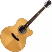 Pasadena PJC-500 All Solid Natural Gloss Akustična kitara Jumbo (Kot novo)