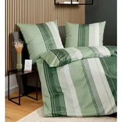Janine POSTELJNINA 135/200 cm mako saten zelena