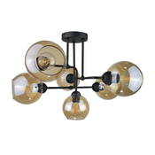 Plafonski luster MONDE BLACK 6xE27/60W/230V