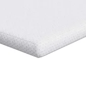 Vidaxl Nadvložek Bela 200 x 200 cm Jacquard tkanina