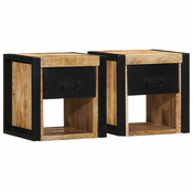 Nocni ormarici 2 kom 40x35x40 cm Puno grubo drvo Mango