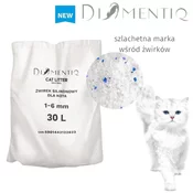 slomart DIAMENTIQ Neutraalna - Mačja legla iz silicijevih granul, 30 l, brez vonja, antibakterijsko, 28 kg