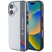 BMW BMHCP16S23HTFEG iPhone 16 6.1 grey hardcase Motosport IML Vertical Stripe (BMHCP16S23HTFEG)