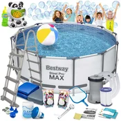 Vrtni bazen s konstrukcijom 366 x 122 cm 18v1 Bestway 56420 + aparat za mjehurice BESPLATNO