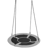 INLEA Viseči gugalni obroč 90 cm – sivi
