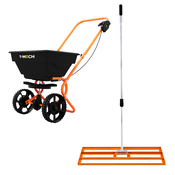 MONSTER Rotacijski trosilnik in ravnalnik trate 100 cm - oranžen, (5000159861)