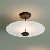 Vibia Flat LED stropna svetilka 2-krilna O 55 cm bela - Dnevna soba/jedilnica - Skandinavski - bel, črn - Kovina