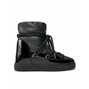 Usnjene snežke Inuikii Gloss Wedge črna barva, 75203-007