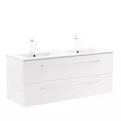 Vario Clam 120 spodnja omarica z umivalnikom belo-bela