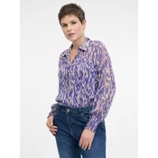 Purple womens blouse with collar ORSAY - Womens
