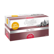 Smilla Fine Menu z okusnim jedrom 24 x 100 g - Piščanec, govedina, korenje