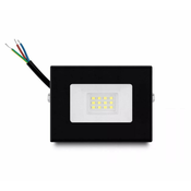 LED 10W reflektor črn flat 6500K IP66