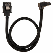 CORSAIR Premium sleeved SATA cable with 90° connector 2-pack - Black