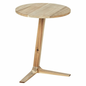 Okrogla stranska mizica iz masivne akacije o 40 cm Acina – Wenko