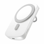 Powerbank with wireless charging Joyroom JR-W030 6000mAh with ring and stand up to 20W white