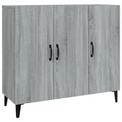 Vidaxl Komoda siva sonoma 90x34x80 cm konstruiran les