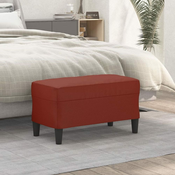 Vidaxl Klop vinsko rdeča 70x35x41 cm umetno usnje