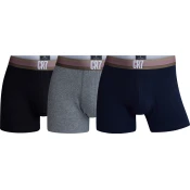 Cr7 BASIC TRUNK 3-PACK, hlače spodnje moške, črna 8100-49