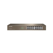 Tenda TEG1016D - 16-portni Gigabit Ethernet Switch, 10/100/1000 Mbps, bez ventilatora, Rackmount, Metal