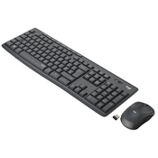 Logitech MK295 Silent Wireless Combo Bežicna tastatura i miš, US, Crni