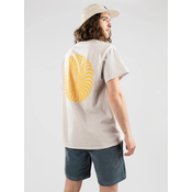 Spitfire Classic Swirl T-Shirt ice grey w/gold prints