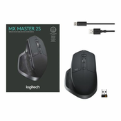 LOGITECH MX Master 2S Wireless Mouse - GRAPHITE - EMEA, 910-005966 910-005966