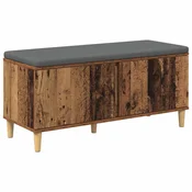 Vidaxl Haldna klop Star les 100 x 38 x 46 cm Oblikovan Les in Tkanina
