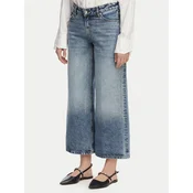 HUGO Jeans hlače Geredith 1 50556985 Modra Wide Leg