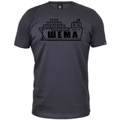 011Shop Muška majica kratkih rukava, Šema, Tamnosiva