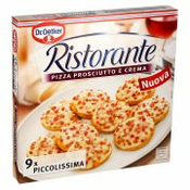 PIZZA MINI ŠUNKA, MOZZARELA IN KISLA SMETANA RISTORANTE, DR. OETKER, 216G