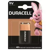 Baterija, 9 V, 1 komad, DURACELL Basic 10PP110031/10PP100010