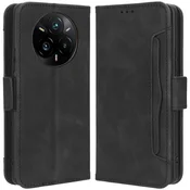 GS Realme 14 Pro+ 5G preklopni ovitek, reža za kartico, črna