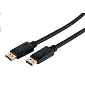 C-Tech DisplayPort 1.2 kabel, 4K@60Hz, M/M, 1m