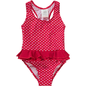 PLAYSHOES Jednodijelni kupaci kostim PUNKTE, crvena / bijela