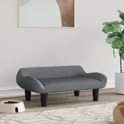 Vidaxl vidaXL Pasja postelja, temno siva, 70x40x24 cm, žamet