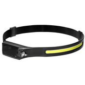 ORNO LED naglavna svetilka COB + XPE 350lm, 5 načinov, 1200 mAh [LT-10]