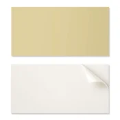 shumee Dekorativna vinilna stenska plošča s potiskom 100x50 cm pastelno rumene barve