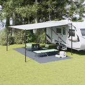 vidaXL Dodatna oprema za šotor Modro-siva Poliester 300 x 600 cm