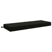 vidaXL Hrbtna blazina SOEST 100% poliester Črna 120 x 40 x 10 cm